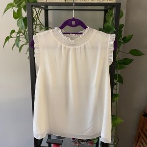 Smocked Neck Tank Top